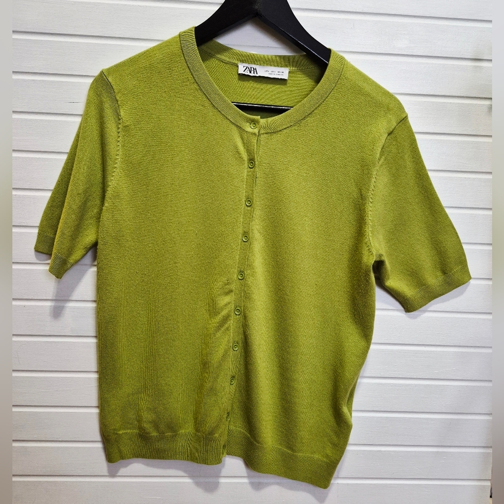 Zara Cardigan Olive Green Large